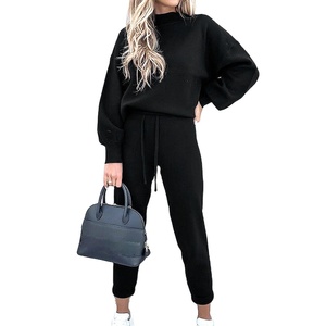 Logo de transfert de chaleur pour dames High Street Wear survêtements joggeurs costumes ensemble survêtements femmes 2 pièces ensemble - Product Image 1