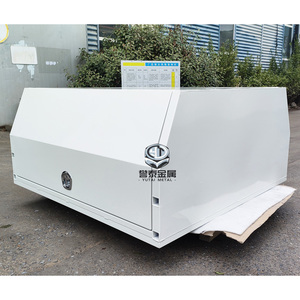Bán buôn tùy chỉnh sơn tĩnh điện kép Cab nhôm UTE khay và tán hộp công cụ cho 4x4 Pickup Truck Camper Hilux - Product Image 5