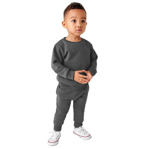 Conjuntos Deportivos Casuales para Niños con Logotipo de Marca Personalizado, 69% Algodón, 31% Poliéster, Color Negro, Ropa Deportiva para Niños, Conjunto Deportivo de Felpa Técnica - Product Image 3