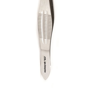 Pince à tissus marron de qualité supérieure pour instruments chirurgicaux, à mâchoires fines dentelées, 5 1/2 pouces (140 mm), en acier inoxydable - Product Image 3