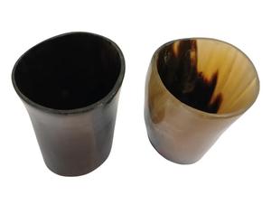 MN EXPORTS Verre à cocktail minimaliste en corne de vache noire, design moderne et luxueux, fait main, durable, écologique, compatible lave-vaisselle - Product Image 3