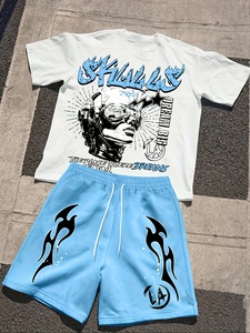 Conjunto de Dos Piezas para Hombre, Estilo Contemporáneo, Camiseta de Manga Corta con Capa Interior Suave - Product Image 6