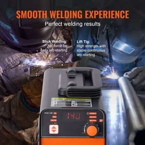 Saldatrice Inverter IGBT Portatile 2-in-1 TIG (Arc/Lift) e MMA 140A 110V/220V con Funzione Hot Start e Uscita DC/AC - Product Image 3