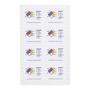 Brady NFPA Hazard Rating <b>Labels</b>-Durable PVC Self-Adhesive Stickers for Chemical Containers & Facility Safety - Product Image 2
