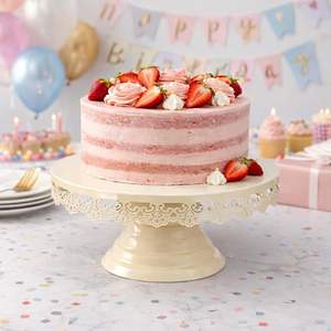 Eco-Friendly Metal Cake Stand Round for Wedding and Party Dessert Cupcake Serving Platter Cake Holder Stand - Product Image 2