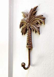 Vintage Floral <b>Metal</b> Wall Hooks 3-Piece Set Antique Gold Finish <b>Clothing</b> Storage Rack Decorative Hook <b>Rail</b> - Product Image 2