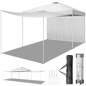 10x10FT Pop up <b>Canopy</b> <b>Tent</b> with 2 Sidewalls for Outdoor Weddings & Parties - Product Image 1