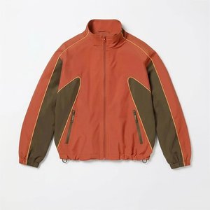 Most Selling Article Custom Logo Orange And Gray Men's Nylon <b>Wind</b> <b>Breaker</b> Trouser Sets Breathable Wear Men Set Streetwear Jacket - Product Image 2