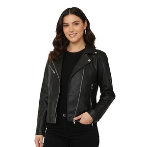 Direct Factory Women's <b>Leather</b> Jacket Women's <b>Leather</b> Jacket with Custom Sample Support at Wholesale Price - Product Image 4