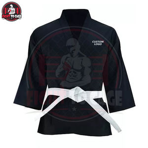 Nouvelle conception 2026 – Uniforme de Taekwondo respirant en tissu nid d'abeille – Dobok TKD personnalisé noir uni – Tenue d'arts martiaux pour l'entraînement - Product Image 6