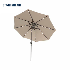 STARRYHEART Lumières solaires à LED Parapluies Parasols de jardin Extérieur Géant Patio Pièces Parasol de jardin Parapluie - Product Image 1