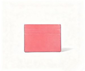 [Customised Logo] Genuine Cowhide Top Grain Leather Card Holder for Men & Women Fashion Style - Product Image 1