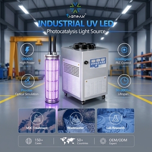 Módulo de Fuente de Luz Fotocatalítica LED UV de 365nm, 3000W, Refrigerado por Agua, para Tratamiento de COV, Purificación de Aguas Residuales, Reactor - Product Image 1