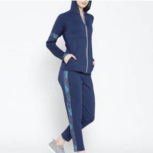 Chándal para Mujer, Última Moda, Tejido Premium de Alta Demanda, Nuevo Diseño, Cremallera Completa con Bolsillos, Color Azul, Ajuste Holgado y Cómodo - Product Image 3