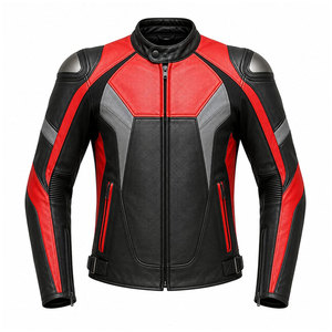 Chaqueta de Cuero para Motociclistas, Diseño Deportivo, de Alta Calidad, Fabricación OEM, Chaqueta Universitaria Resistente, Chaqueta de Cuero para Hombre, Estilo Urbano - Product Image 2