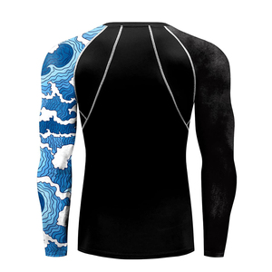 Rash Vest Surf <b>Shirt</b> Rush Guard Sun Protection Clothing <b>Men's</b> <b>Compression</b> <b>Shirts</b> UPF 50 Rash guard <b>Men</b> Rash Guards - Product Image 3