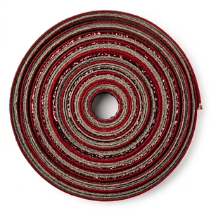 ริบบิ้นเนลกามาล อินดัสทรีส์ โพลีเอสเตอร์ 100% ขนาด 25 มม. สีแดงลายเส้นเมทัลลิก ริบบิ้นสำหรับห่อของขวัญ วัสดุทนต่อการหดตัว - Product Image 4