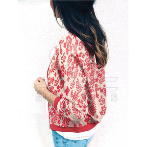 Best Selling Exclusive Trend Women Printing Varsity <b>Jackets</b> Soft Feel Pullover For Street Inspired Lifestyle Outfits Online Sale - Product Image 3