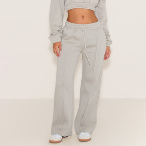 Pantalon de jogging ample pour femme, taille haute, en molleton, décontracté, pour la détente, OEM ODM, marque privée, fabricant en gros - Product Image 1