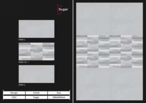 Carreaux muraux en céramique 300x600mm pour salle de bain et cuisine, finition brillante, mate, effet sucre, design mural intérieur luxueux - Product Image 3