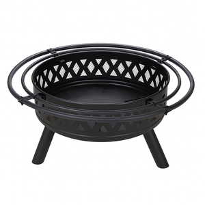 Portable Square Steel Firepit Protective Mesh Cover for Outdoor Wood-Burning Propane Gas Stove Patio Warming Heat - Product Image 2