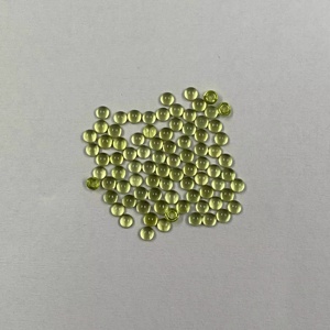 4mm Natural Peridot Round Cabochon Loose Gemstone Trending Wholesale Price Green Peridot Stone For <b>Ring</b> Pendant Jewelry Making - Product Image 3