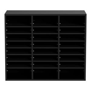Organizzatore per Documenti in Legno a 24 Scomparti con Ripiani Rimovibili e Fessura per Cassetta Postale per Ufficio, Casa e Aula - Product Image 3