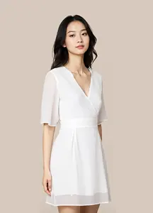 De Vietnam fabricante buen precio Vestidos para mujeres OEM ODM Elegante ropa de calle al por mayor sostenible ropa lavable - Product Image 2