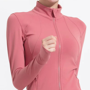 Ladies <b>Yoga</b> <b>Jacket</b> Set Active Wear Women Zip up Gym Sports Fitness Casual Gym Tops Women Long Sleeve <b>Yoga</b> Top - Product Image 1