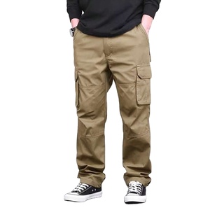 กางเกงคาร์โก้ผ้าแคนวาสเอวสูงสำหรับผู้ชายแบบสั่งทำพิเศษ สีกากี หนัก ทนทาน มีหลายกระเป๋า จากบังกลาเทศ - Product Image 1