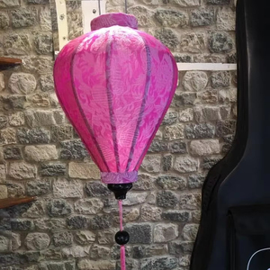 Silk Lanterns Traditional Bamboo Silk Lanterns Decorative Lights For Garden Party Wedding Vietnam Silk Lanterns Decor - Product Image 1