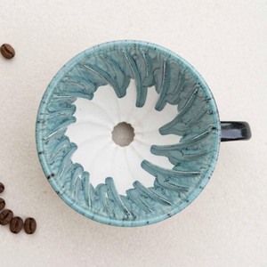Ensemble de tasses à café en céramique de haute qualité avec filtre, glaçure bleue, résistant à la chaleur, design minimaliste pour usage domestique - Product Image 3