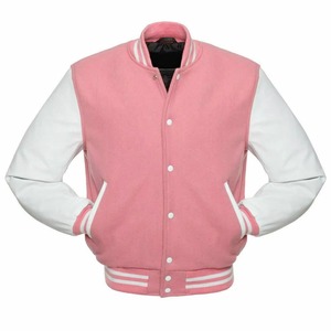 Custom Men Varsity <b>Jacket</b> Premium Wool <b>Leather</b> Sleeves Letterman Baseball College Coat OEM ODM Factory Sample Service - Product Image 1