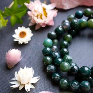 สร้อยข้อมือหินโมรามอสธรรมชาติอัญมณีคริสตัลบำบัดจากอาเกต - Product Image 4