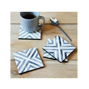 Luxury Bone Inlay <b>Coaster</b> Set Handmade Table <b>Drink</b> <b>Coasters</b> for Home Decor Available at Export Selling Price - Product Image 2