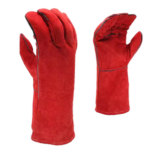 Guantes de Soldadura de Cuero Personalizados, Resistentes al Calor, Largos, Antideslizantes, Duraderos, que Absorben la Humedad, Sin Polvo, con Puño Recto - Product Image 6