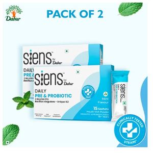 Siens By Dabur Probiotiques Quotidiens pour la Santé Intestinale, Pack de 2 - Product Image 1
