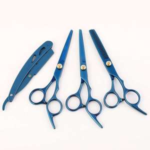 High Quality Stainless Steel <b>Handle</b> Hair Cutting Scissors Thinning <b>Shears</b> Kits Professional 6 Inch Barber Salon Razor Edge - Product Image 3