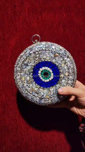 Bolso de mano de diseño de mosaico exclusivo, bolso de boda artesanal indio de Humran Export - Product Image 2