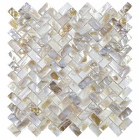 Carreaux de nacre colorés autocollants, mosaïque de coquillages sans joint pour crédence de cuisine, décoration intérieure