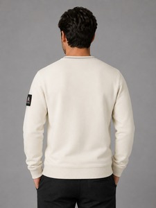Sweat-shirt à col rond pour homme Aliroz Industry, coupe classique, en coton tricoté, respirant, manches longues, très demandé - Product Image 6