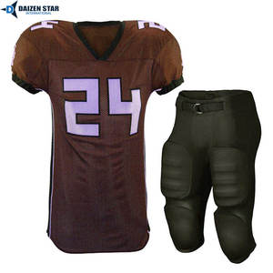 Uniforme de football américain unisexe pour adultes à manches courtes, anti-humidité, protection UV (UPF 50), noms et numéros d'équipe personnalisés - Product Image 2