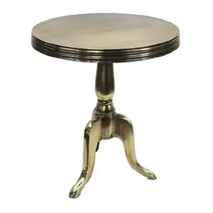 Mesa de centro para la sala de estar del hogar, villas, decoración de suelos, mesa de centro de metal con base de metal dorado. - Product Image 1