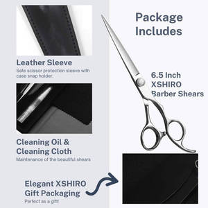 Tijeras Profesionales para Cortar Cabello de Barbería, 6.5 Pulgadas, Ultra Afiladas, Acero Inoxidable, Certificación ISO, Tamaño Personalizable - Product Image 4