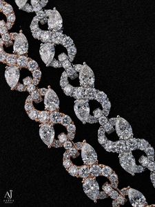 สร้อยคอแบบ Cuban Link สีโรสโกลด์ ประดับเพชรโมอิสซาไนต์ สไตล์ฮิปฮอป เงินแท้ 925 ชุบโรเดียม เหมาะสำหรับทั้งชายและหญิง ของขวัญสำหรับงานปาร์ตี้หรืองานแต่งงาน - Product Image 2