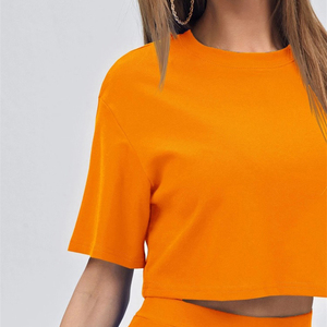 Conjunto de Dos Piezas para Mujer, Ropa de Verano, Camiseta de Manga Raglán y Pantalones Cortos - Product Image 2
