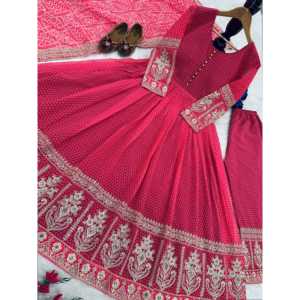 Conjunto de vestido de fiesta para mujer de diseñador elegante Pent y Dupatta incluidos - Product Image 1