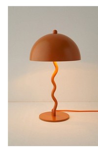 Glossy Terracotta Spherical accent lamp balances playful mid-century curves with cozy modern minimalism instantly brightens - Product Image 2