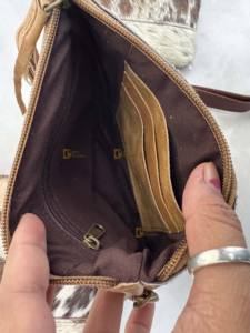 Bracelet en cuir de fourrure de vachette à motifs occidentaux pour femmes élégantes pochette portefeuille patchs personnalisés petits portefeuilles de tous les jours - Product Image 6