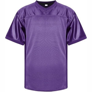 Maillot de rugby en mesh, dernier style, avec personnalisation de la marque, couleur unie, manches courtes, respirant, 100% polyester, pour le football américain - Product Image 6